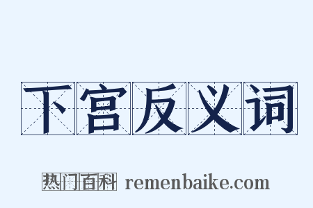 下宫反义词是什么意思的图片